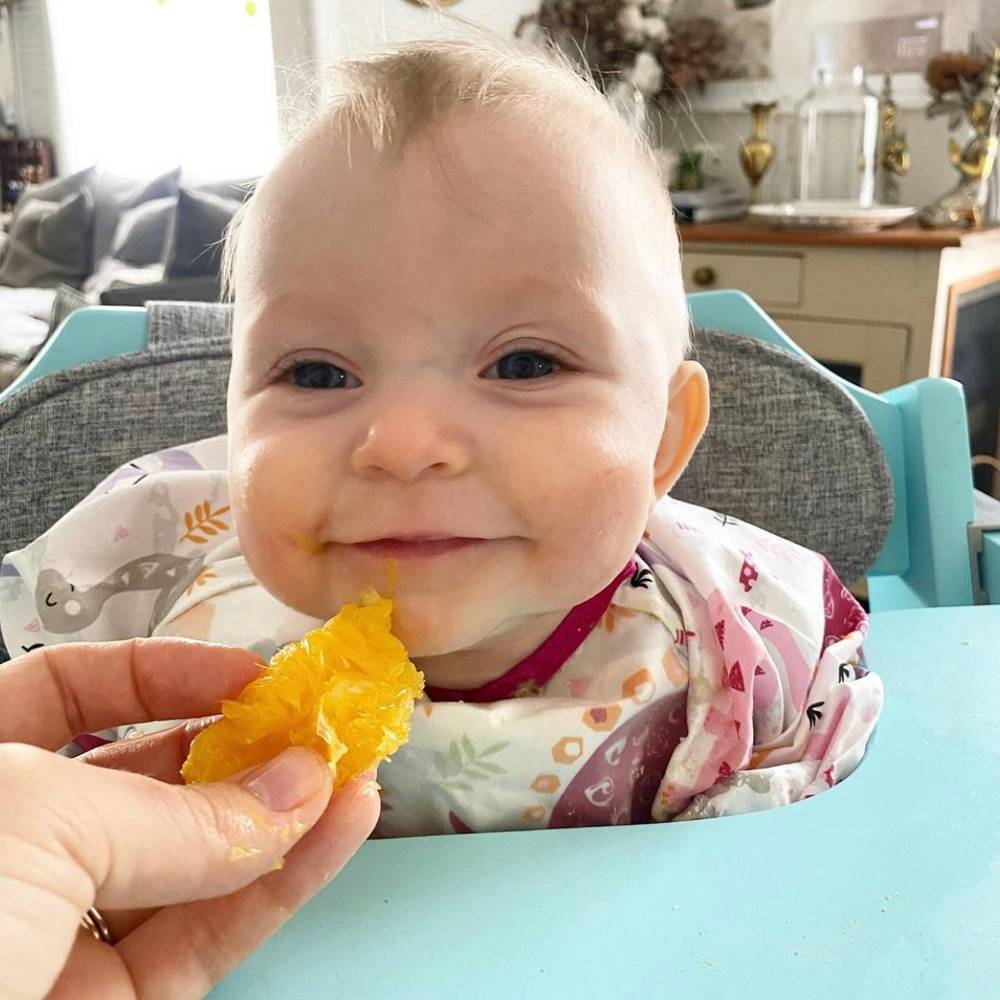 Baby schort met lange mouwen, schort, 3-delig, tuinavocado, roodkapje