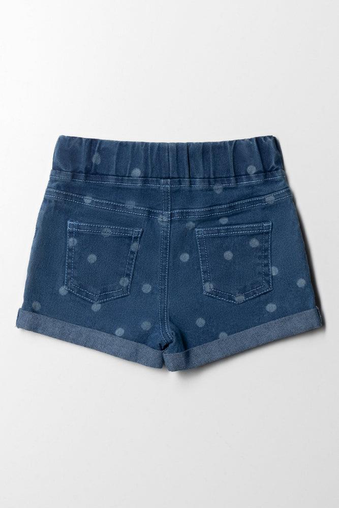 Denim Shorts Blauw