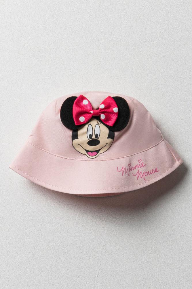 Różowy kapelusz typu bucket z Myszką Minnie