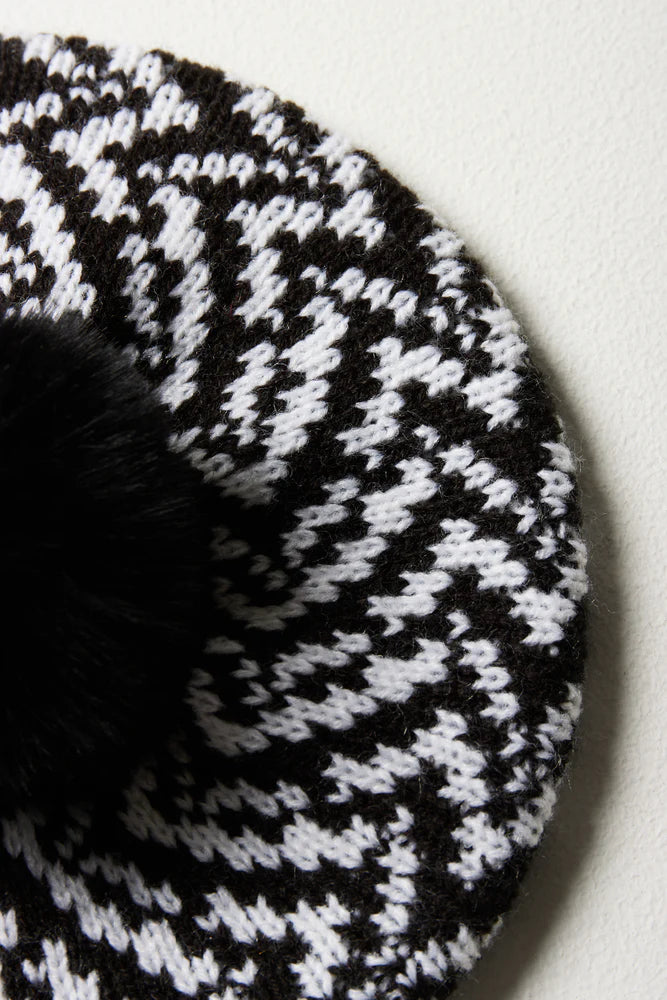 Baret & Wanten Set Zwart