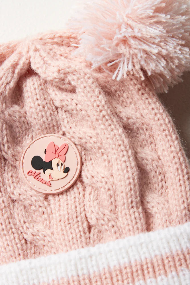 Minnie Mouse Muts & Wanten Set Roze