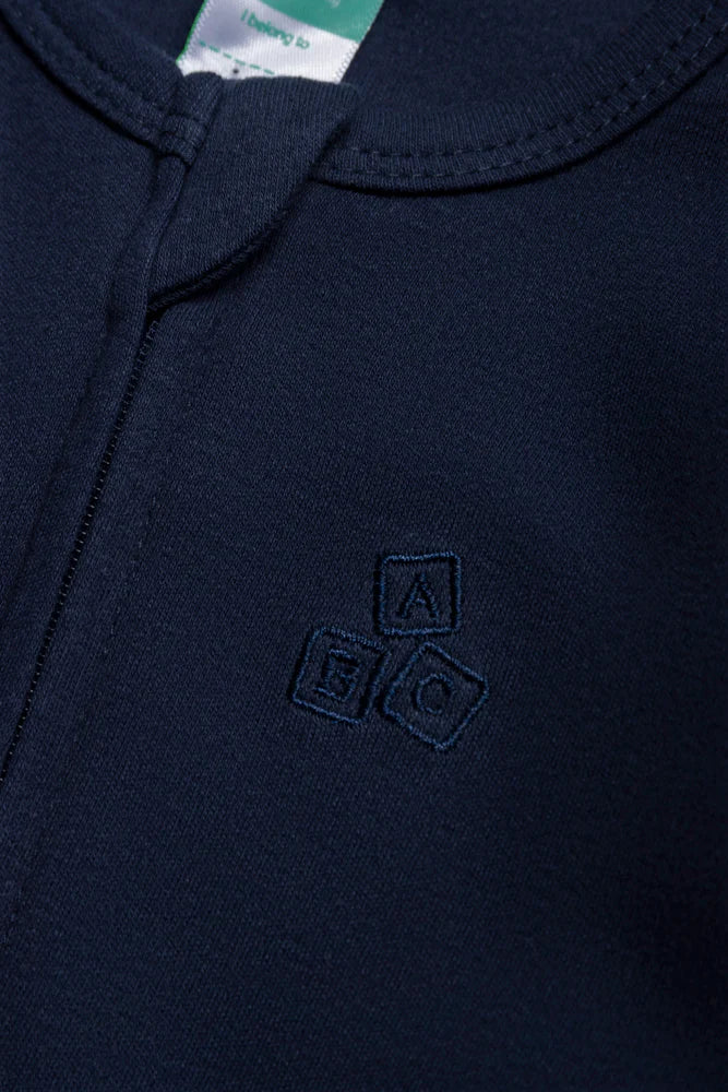 Interlock Babygrow Plain Zip Thru
