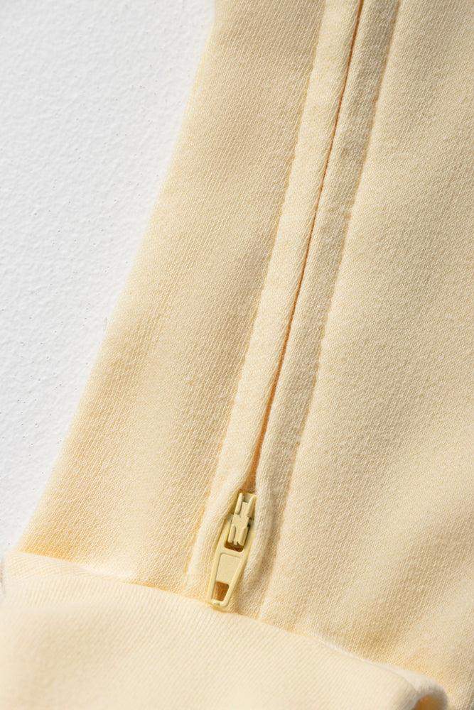 Zip Through Babygrow Yellow