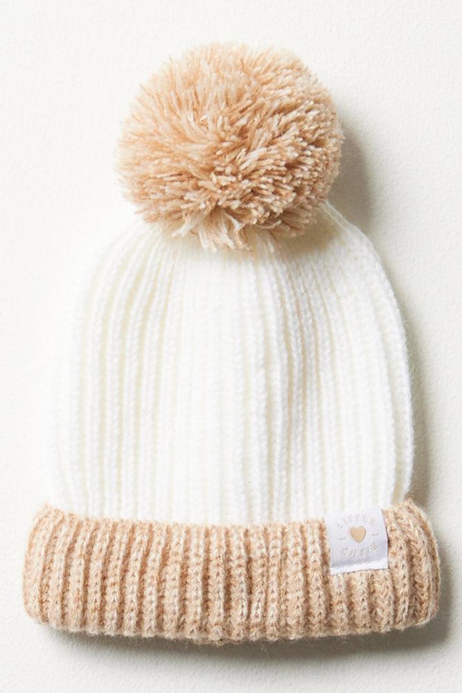 Beanie Wit schattig en gezellig hoedje