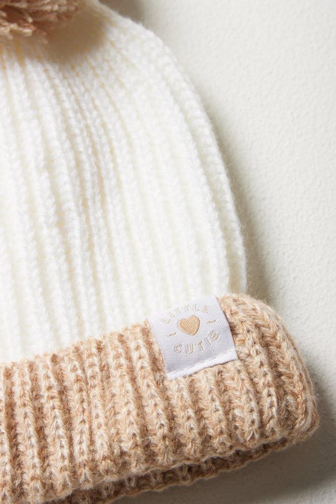 Beanie Wit schattig en gezellig hoedje