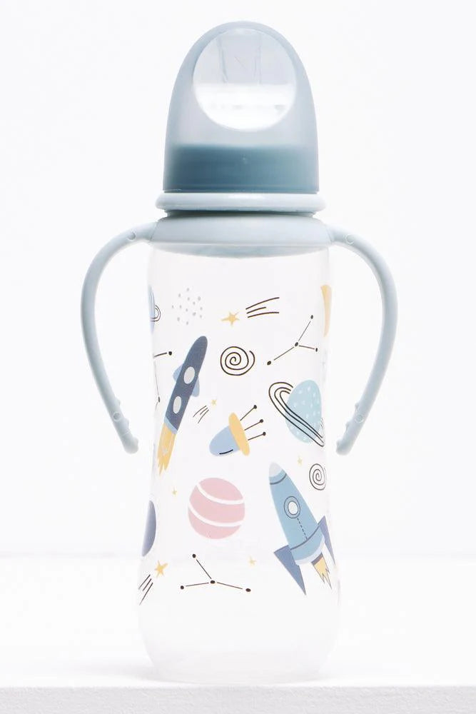 Abc Space Fles Met Handvat Blauw