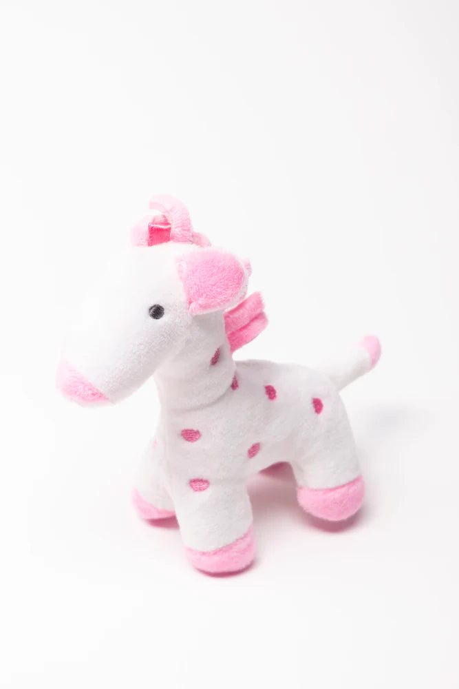 Flower Babygrow With Toy Pink