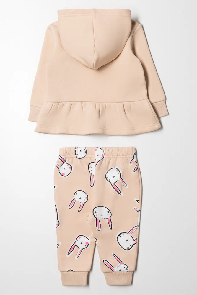 Peplum Tracksuit Natural