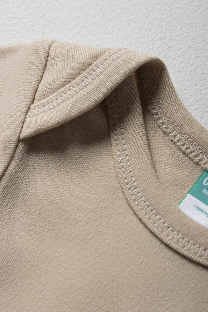 Korte mouw body-vest natuurlijk