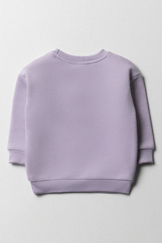Snoopy Styled Tracktop Fleece Lila