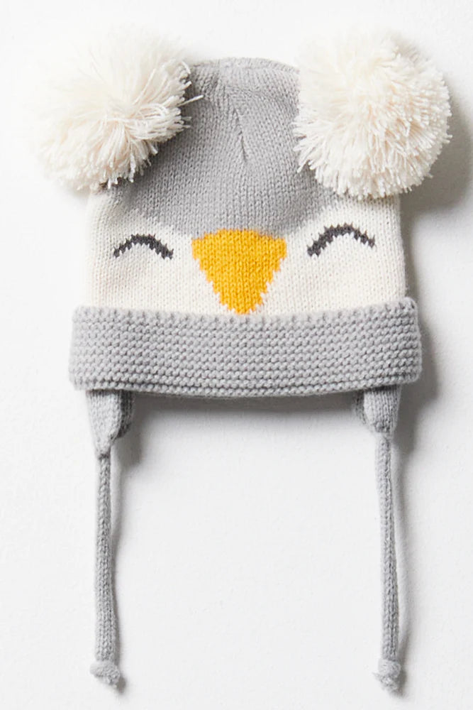 Penguin Beanie Grijs
