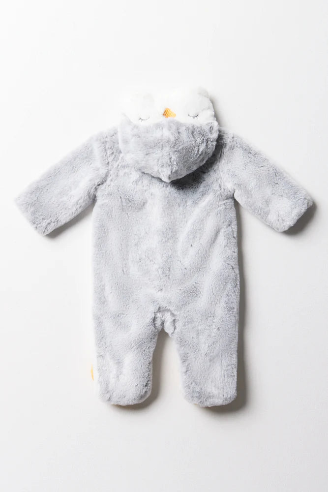 Penguin Babygrow Grey