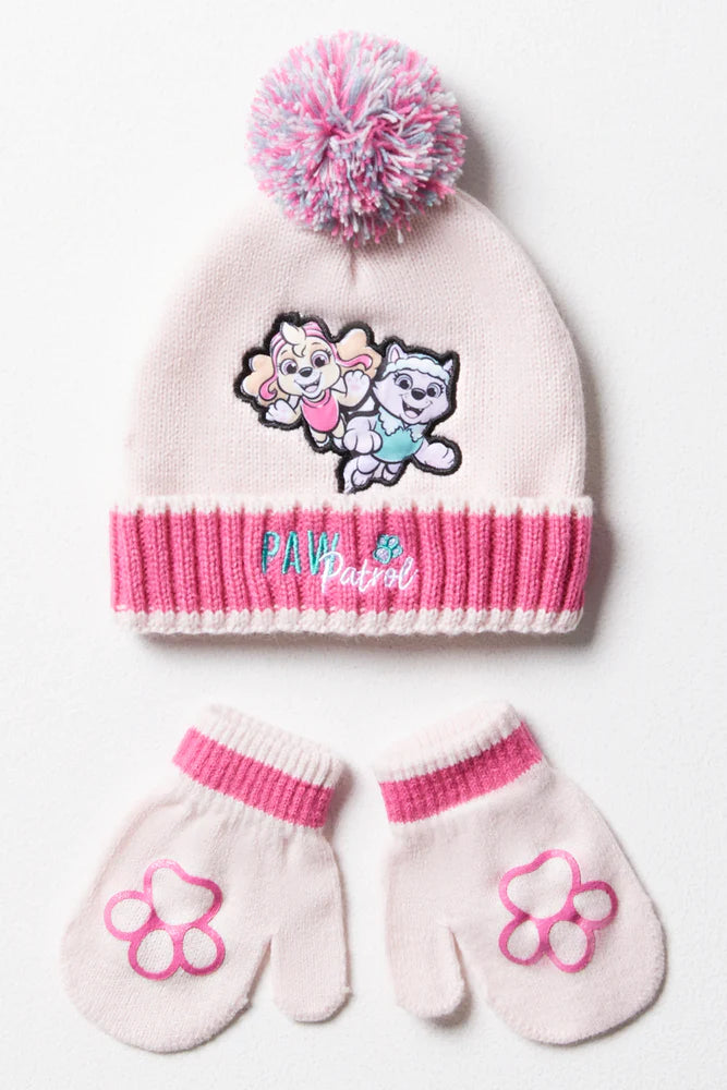 2Piece Paw Patrol Hatset Pink
