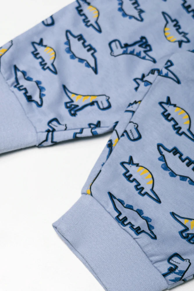 2-pack Dino pyjamaset blauw