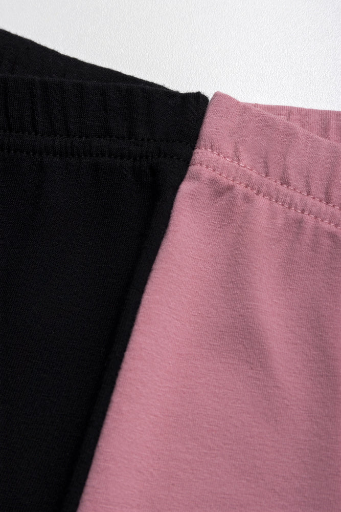 2-pack leggings roze