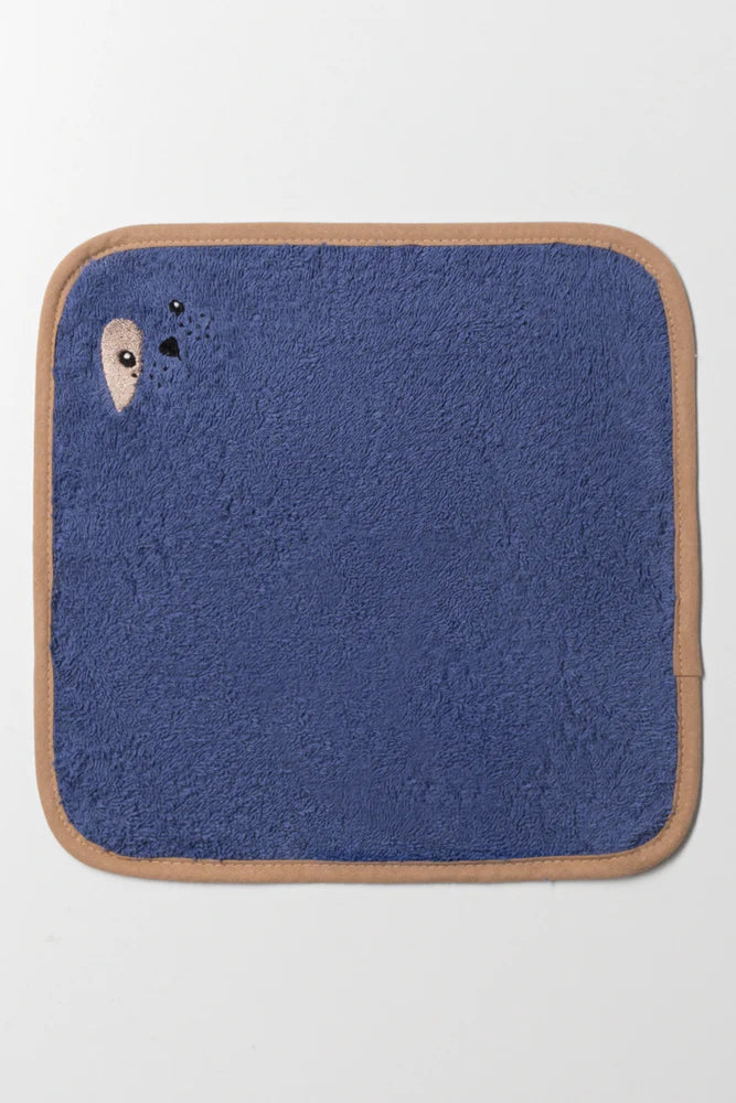 2 Piece Puppy Towel Set Blue