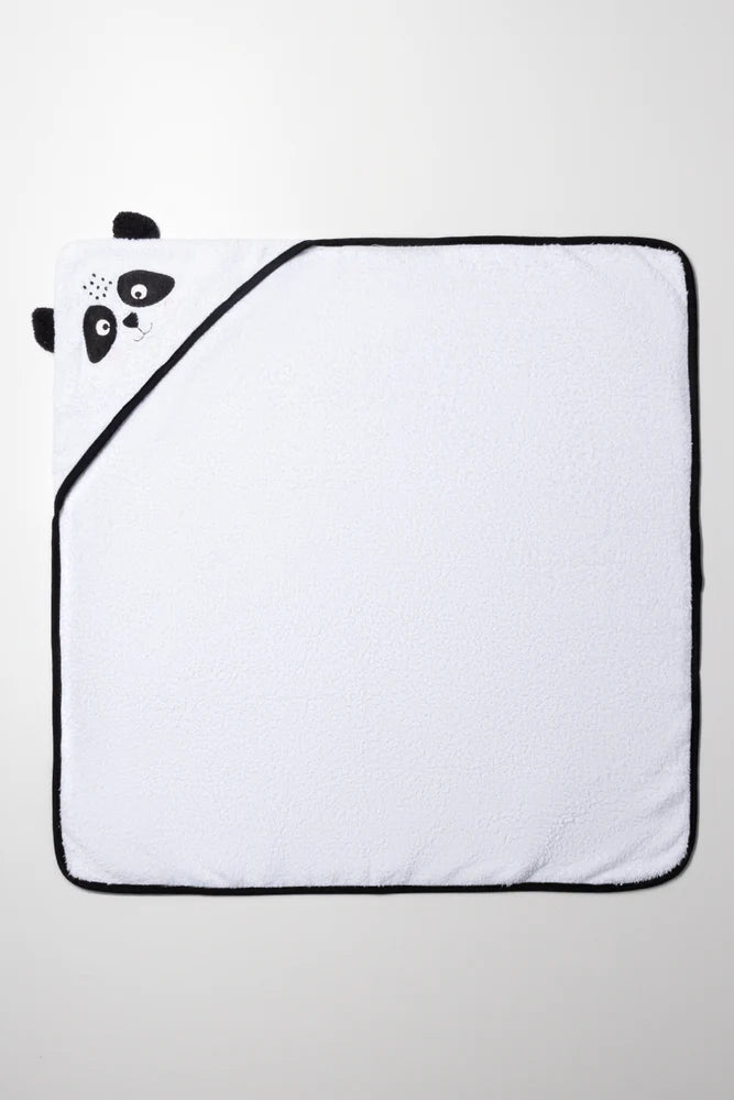 2-delige Panda Handdoekenset Wit