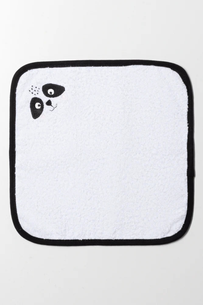 2-delige Panda Handdoekenset Wit