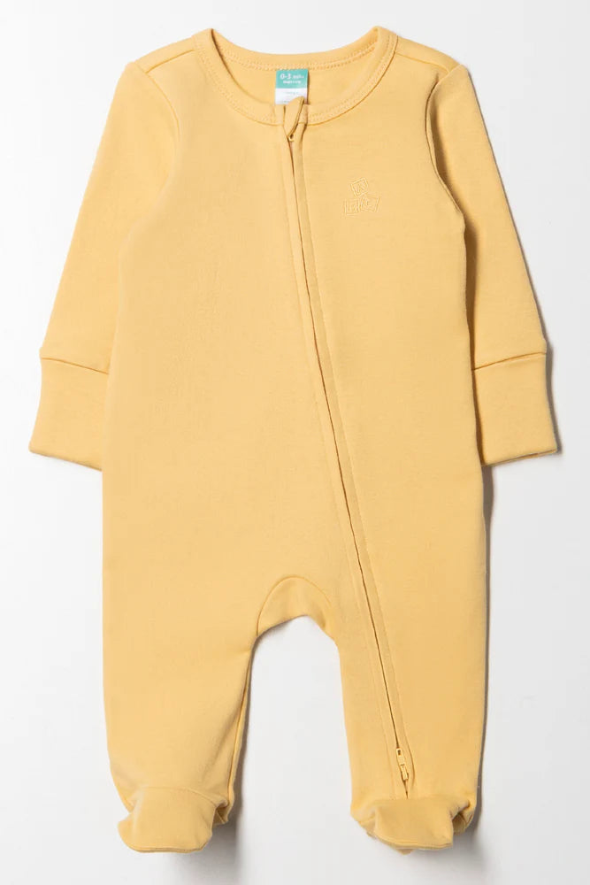 Interlock Babypakje Geel