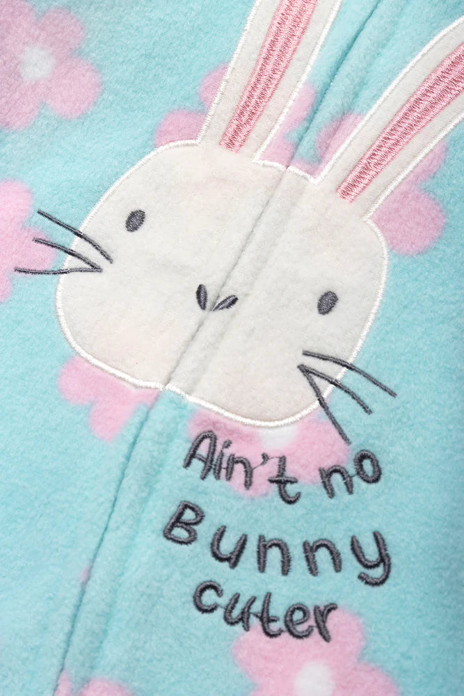 Bunny Babygrow Aqua