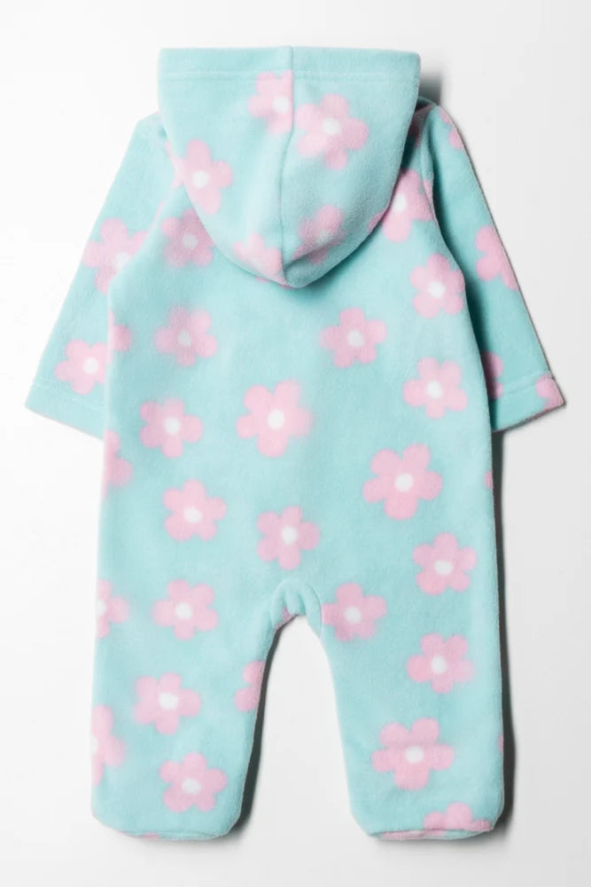 Bunny Babygrow Aqua