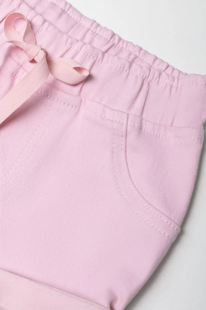 Denim Short Light Pink