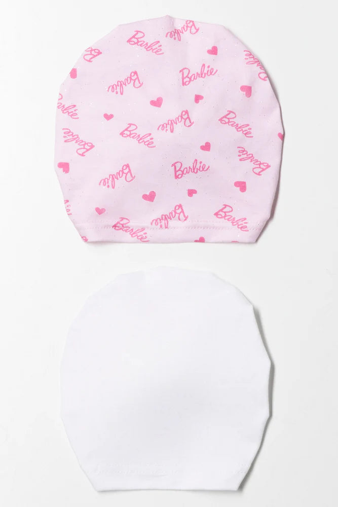 Zestaw 2 turbanów Barbie w kolorze różowym