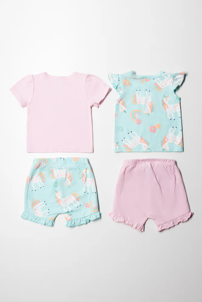 Multipack Short Sleep Set Pink