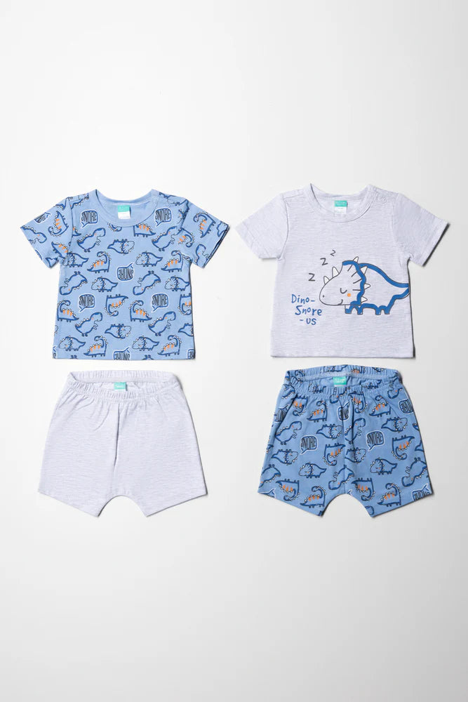 Multipack Short Sleep Set Blue