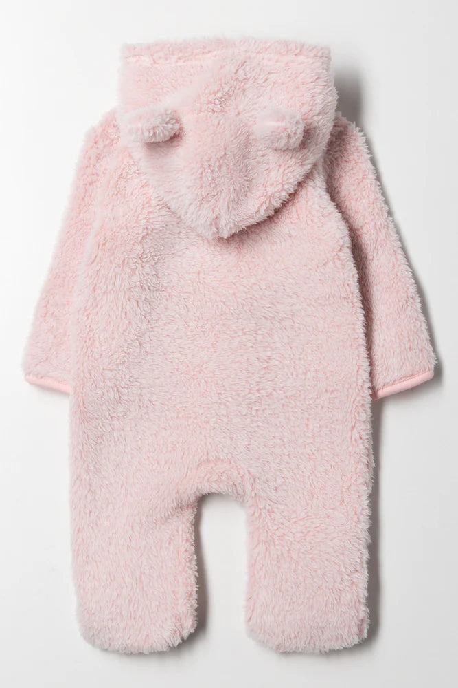 Sherpa Babygrow Pink