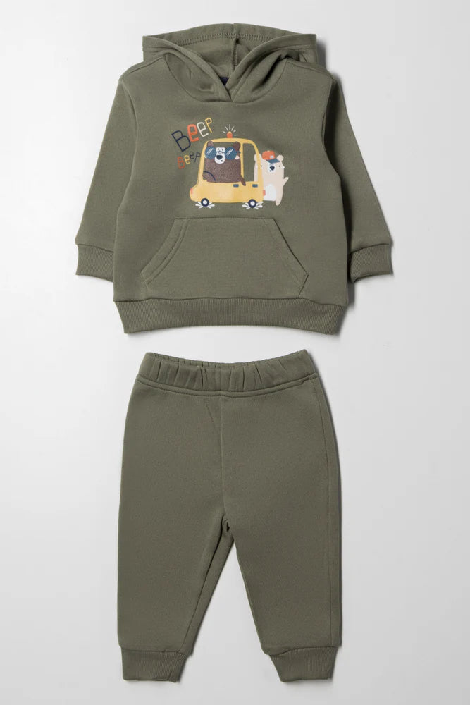 Hoodie Trainingspak Groen
