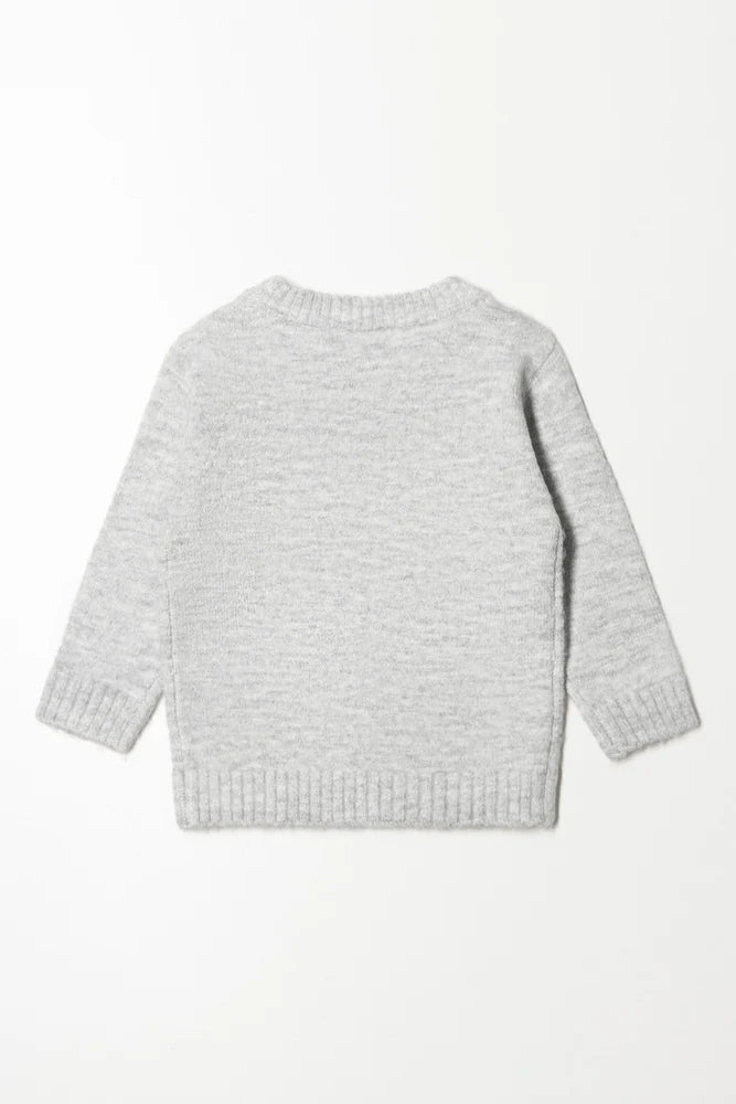 Star Pullover Jersey Grijs