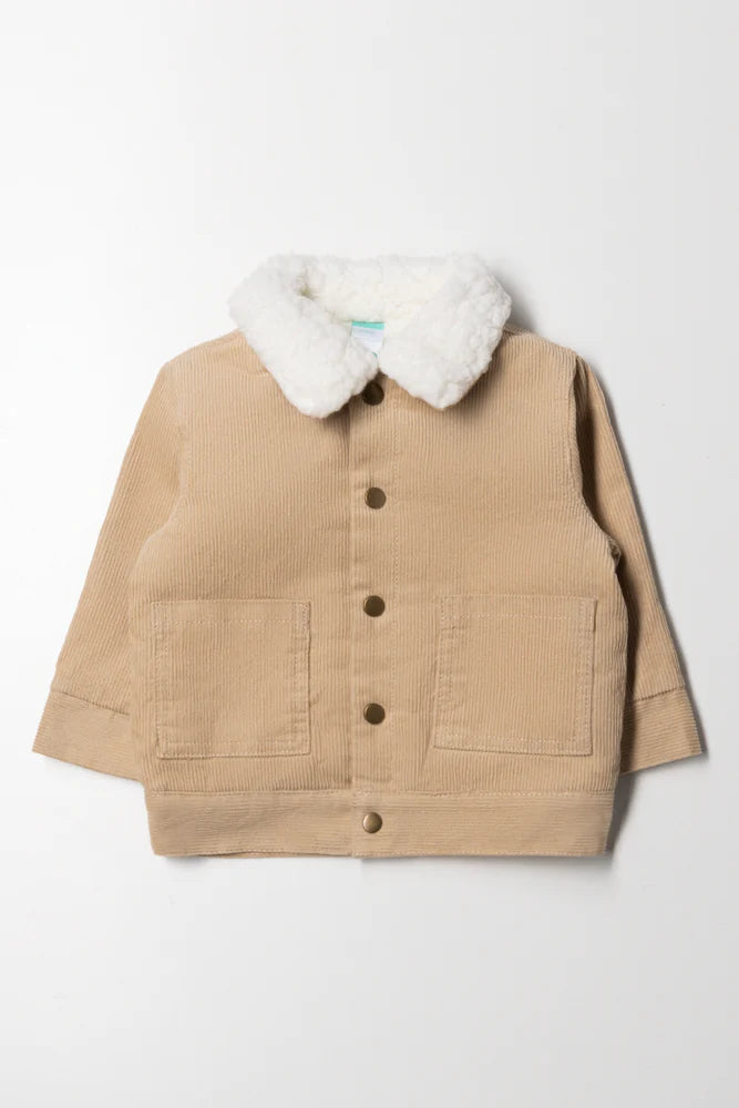 Corduroy Truckerjack Natuurlijk