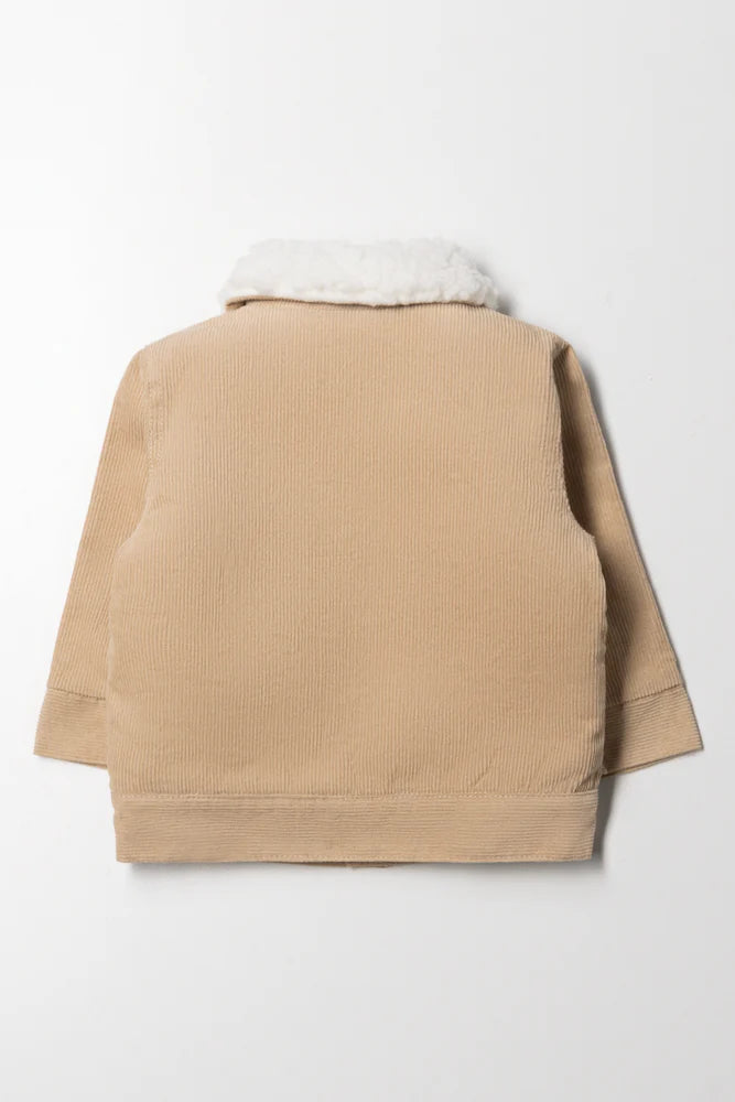 Corduroy Truckerjack Natuurlijk