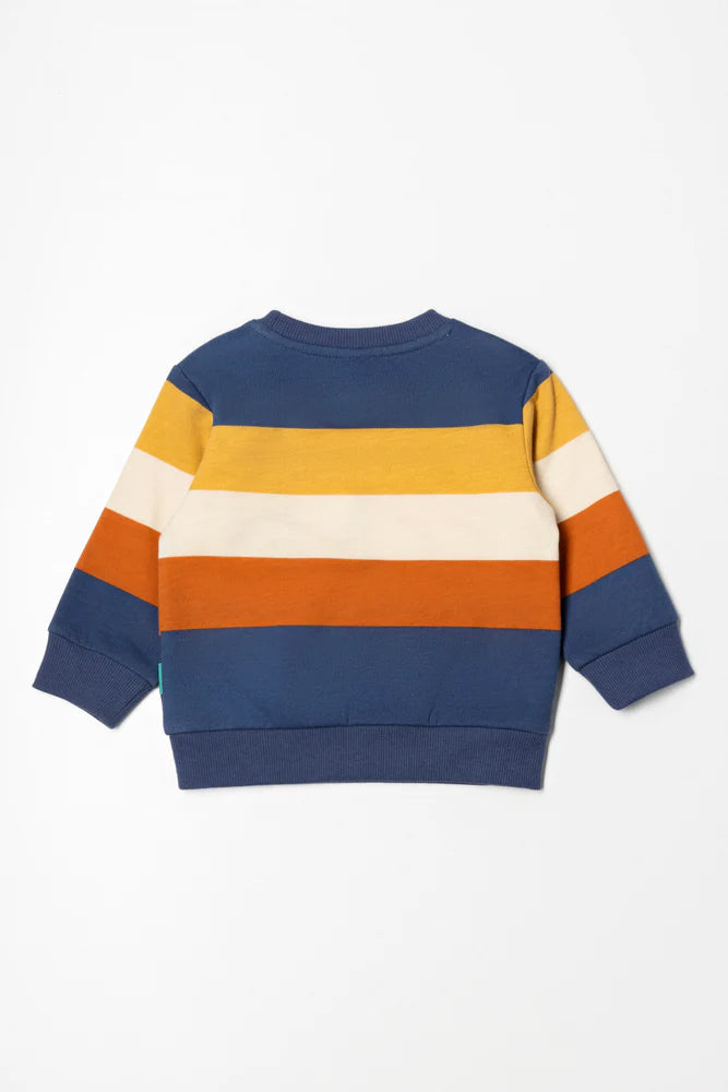 Animals Crew Neck Tracktop Blauw En Geel