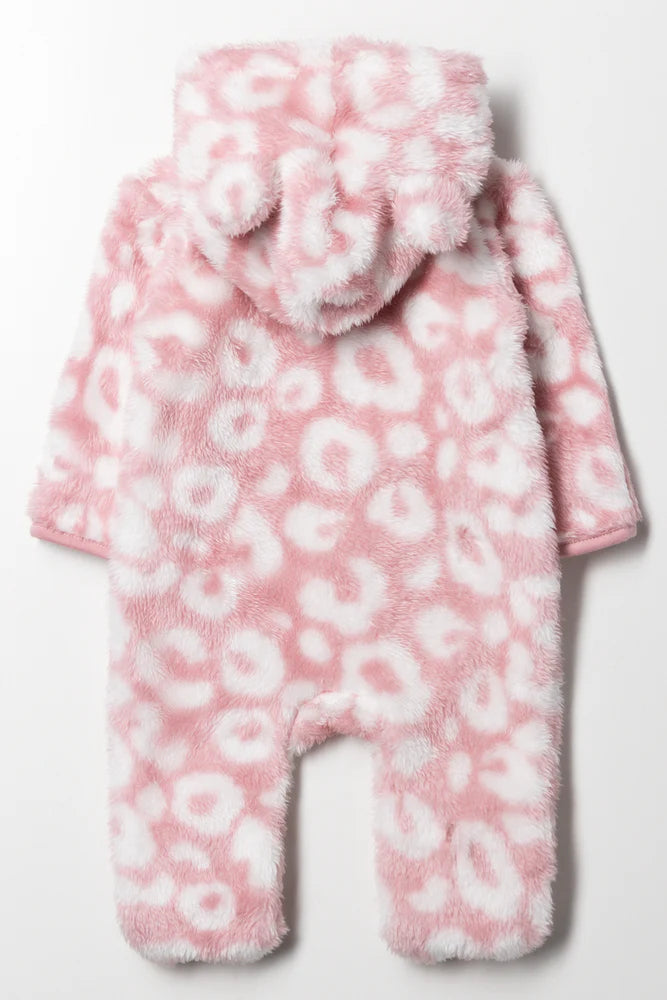 Animal Babygrow Pink