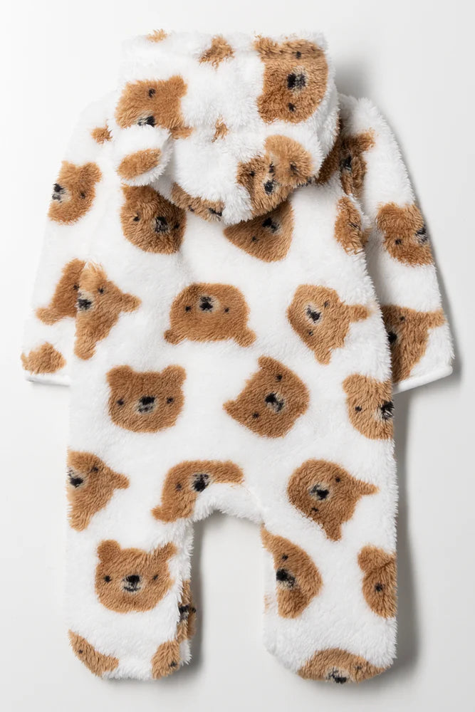 Bear Babygrow White