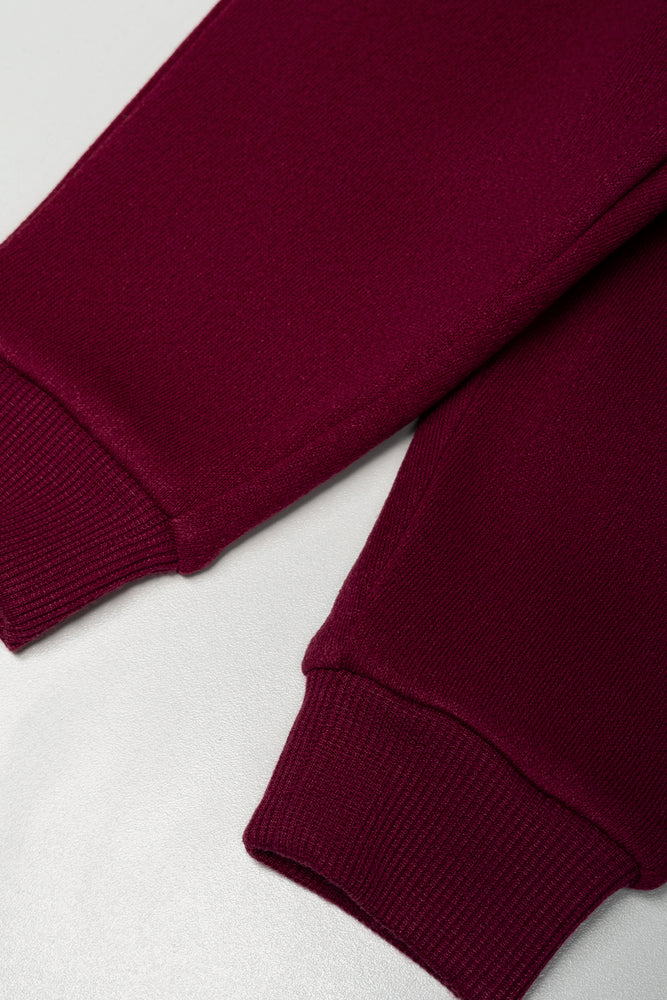 Hooded Tracksuit Burgundy