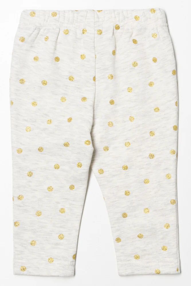 Fleece legging natuurlijk