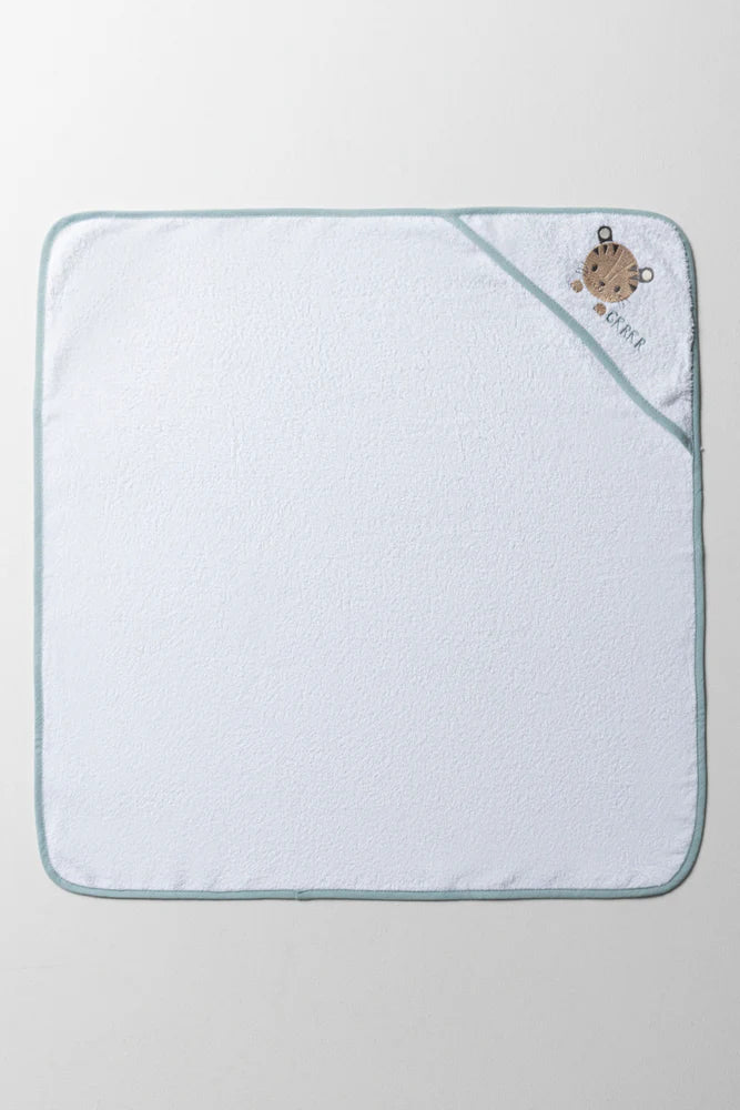 Tiger And Friends Handdoek met Capuchon Blauw