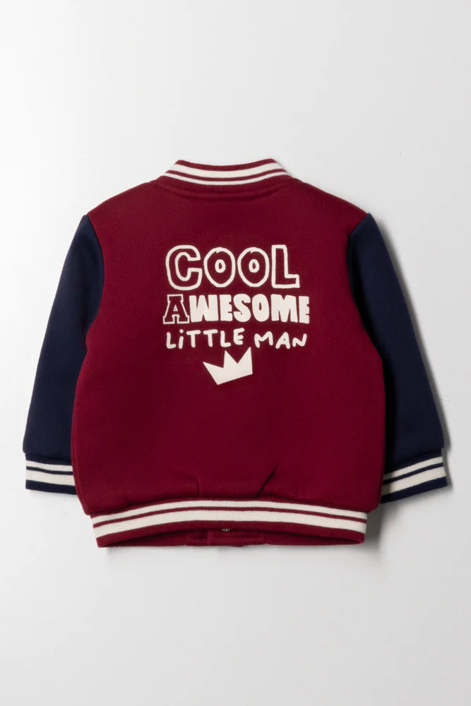 Honkbaljack Rood En Marineblauw