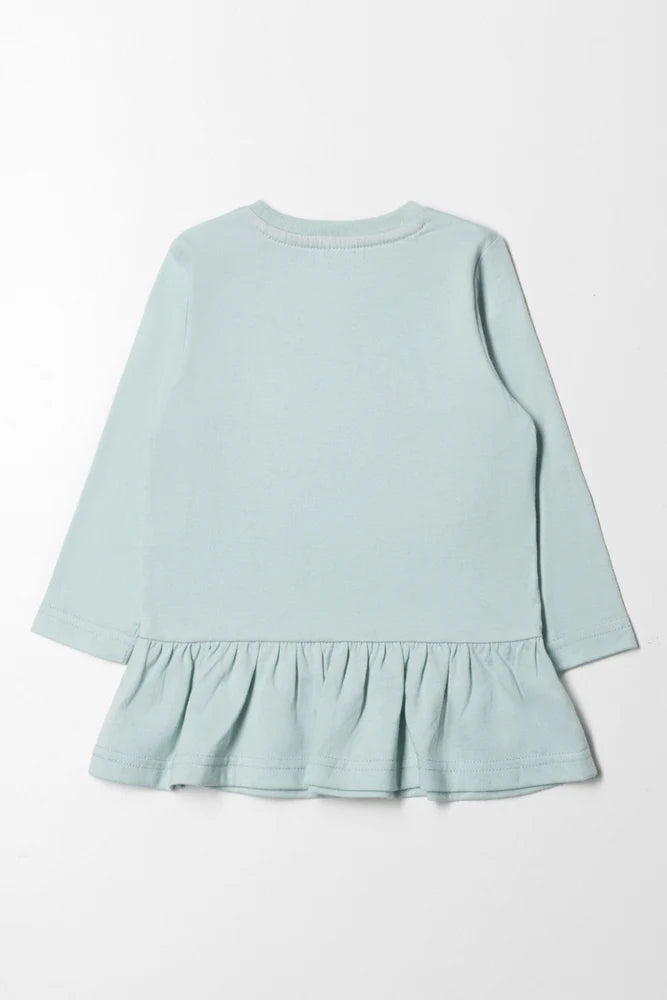 Peplum T-shirt Groen