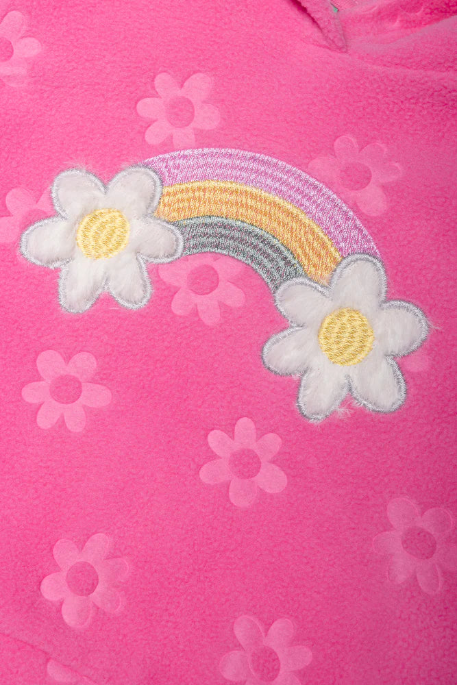 Fleece Hoodie Roze