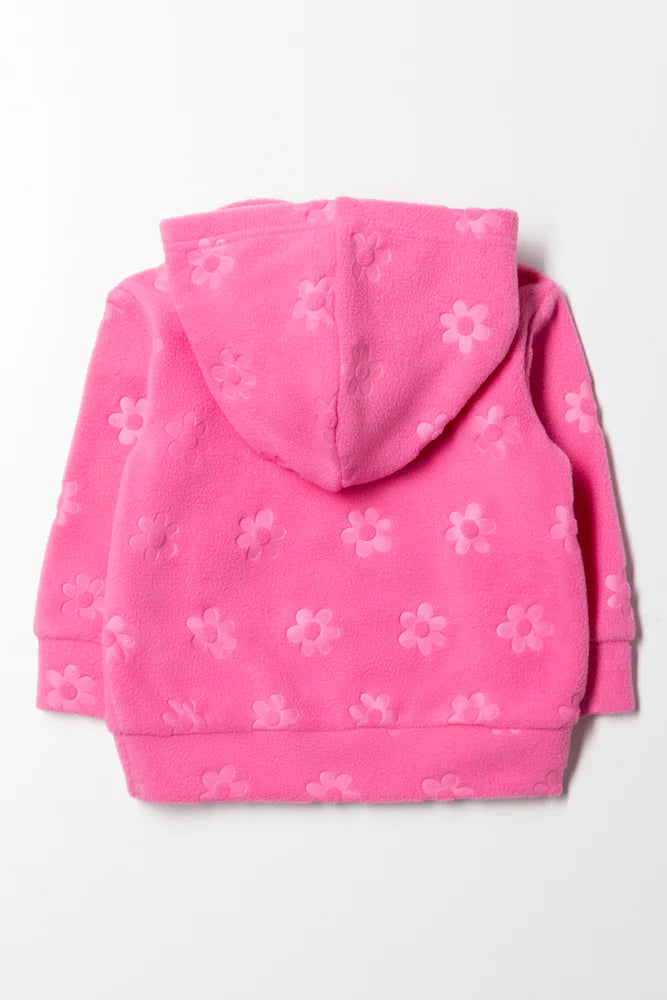 Fleece Hoodie Roze