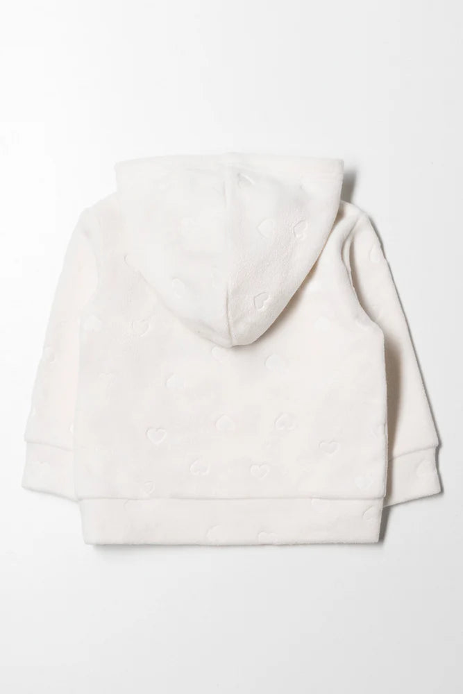 Fleece Hoodie Cream