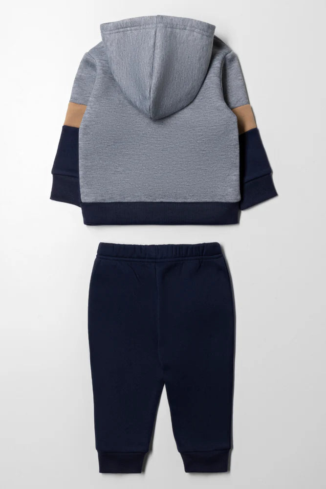 Hoodie Bear Trainingspak Marineblauw