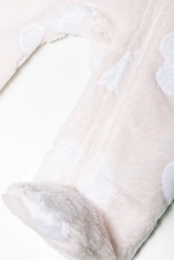 Babypakje met hartjesprint, roze