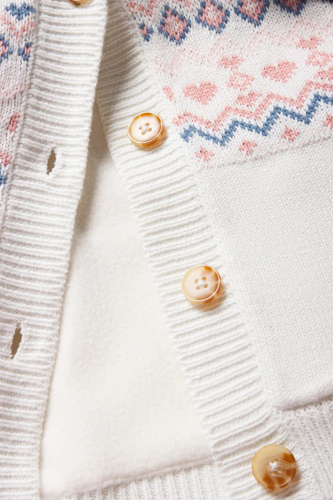 Hooded Cardigan White