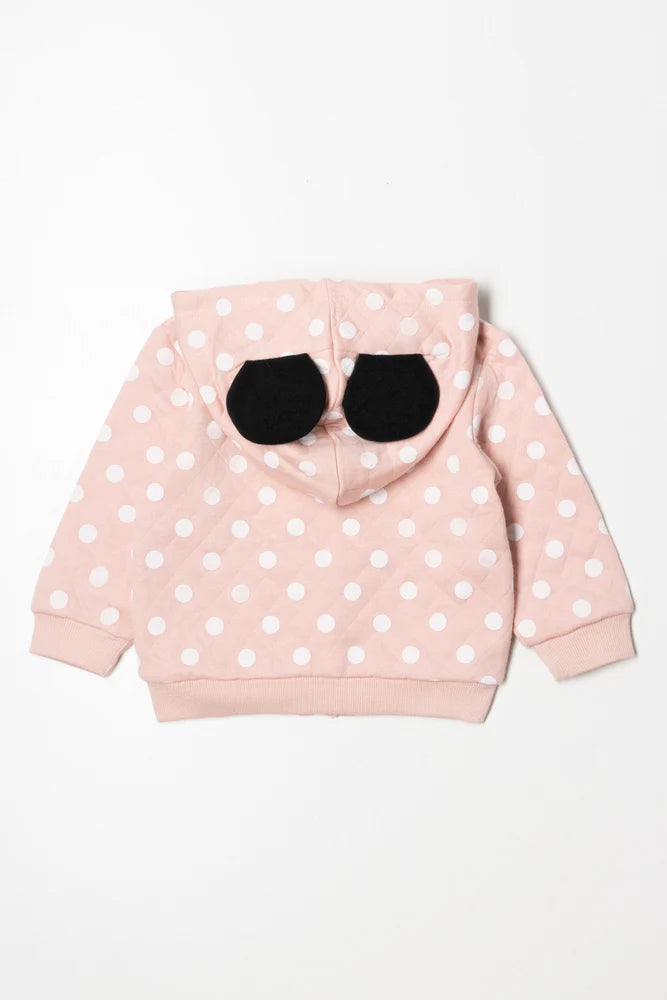 Minnie Mouse Zip Through Tracktop Pink