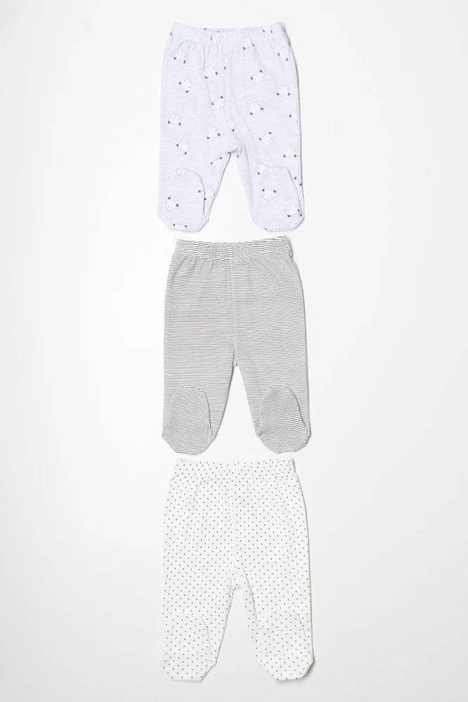3 Pack Leggings Grey